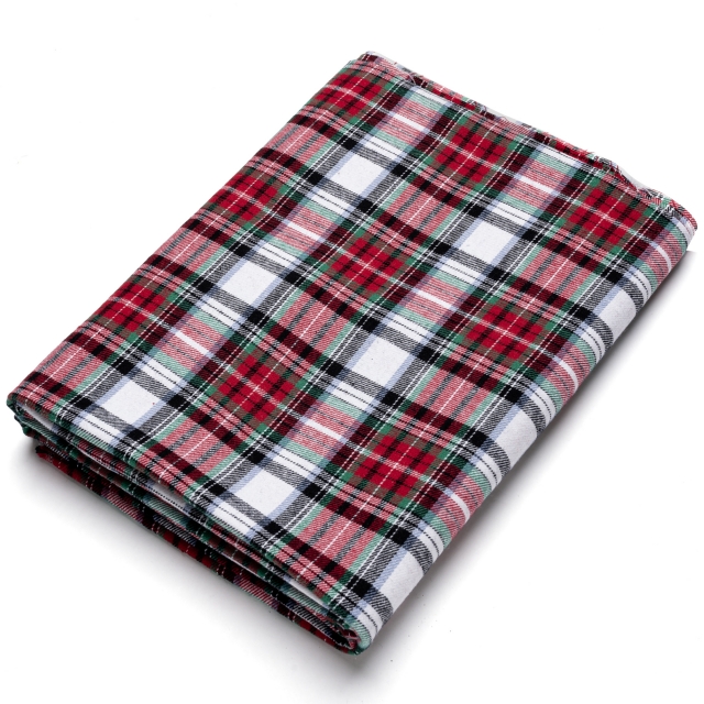 Tartan Plaid Yarn Dyed Flannel Fabric. FP08